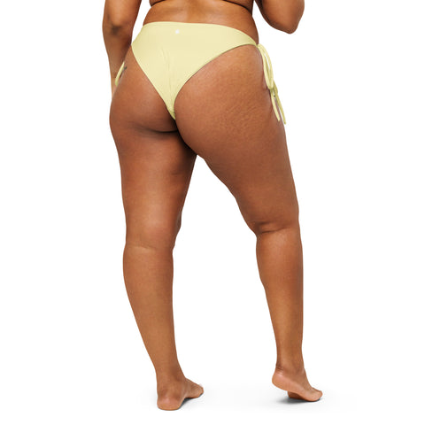 Summer Pastel Yellow string bikini bottom