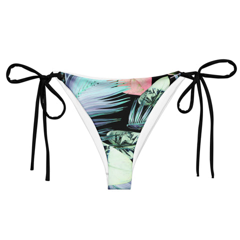 Striped Jungle string bikini bottom