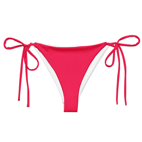 Summer Bright Cherry Pink string bikini bottom