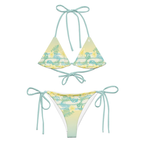 Sunny Hibiscus string bikini set