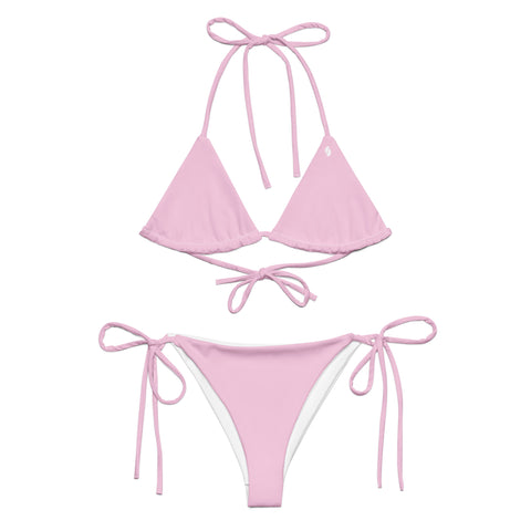 Summer Pastel Pink string bikini set