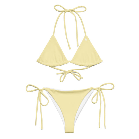 Summer Pastel Yellow string bikini set