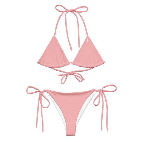 Summer Pastel Coral string bikini set