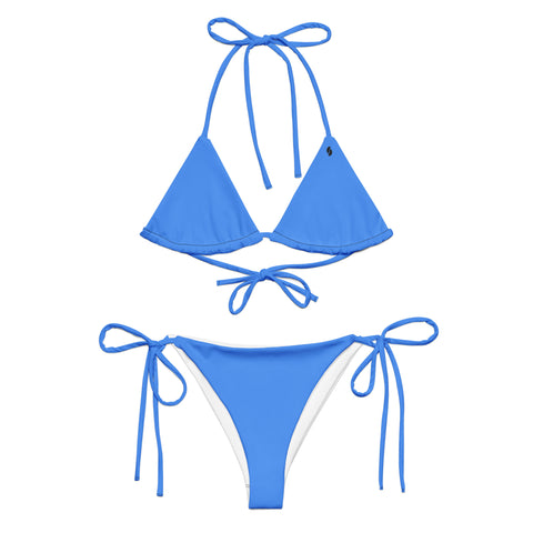 Summer Bright Blue string bikini set
