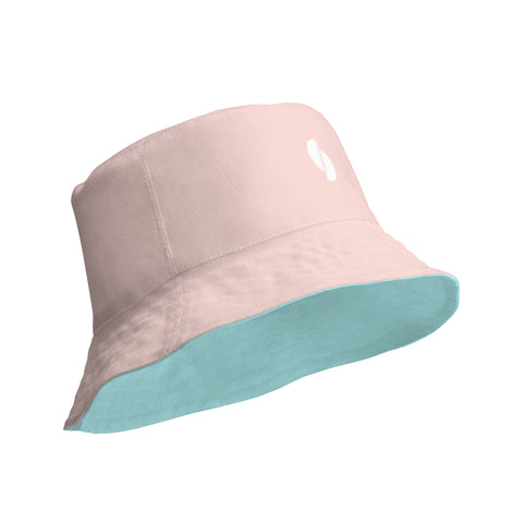Light Blue & Pink reversible bucket hat
