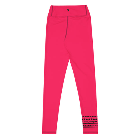 Summer Bright Cherry Pink leggings