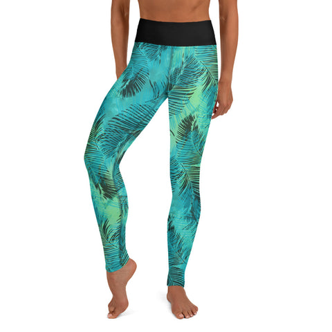 Into The Greens tropical leggings