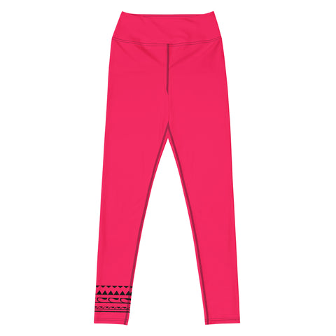 Summer Bright Cherry Pink leggings