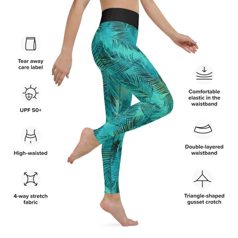 Into The Greens tropical leggings