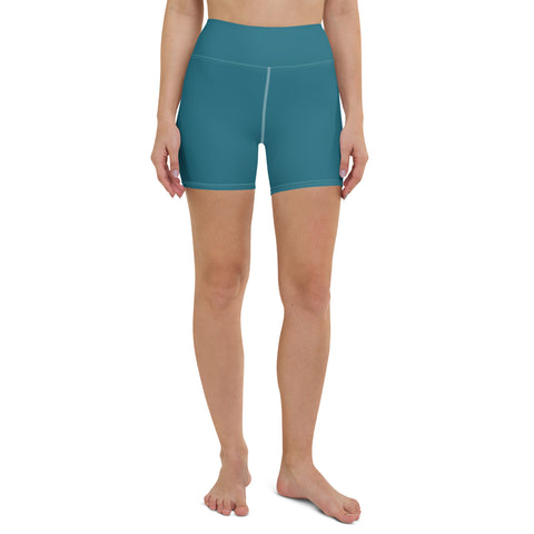 Sea The Turtle shorts (solid dark teal)