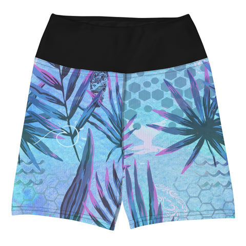 Teal Surfing Dreams shorts