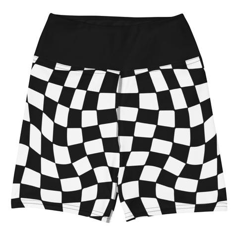 Black & White Checkered Board shorts