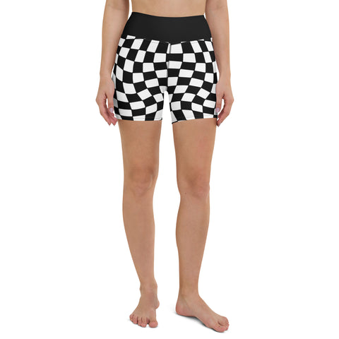 Black & White Checkered Board shorts