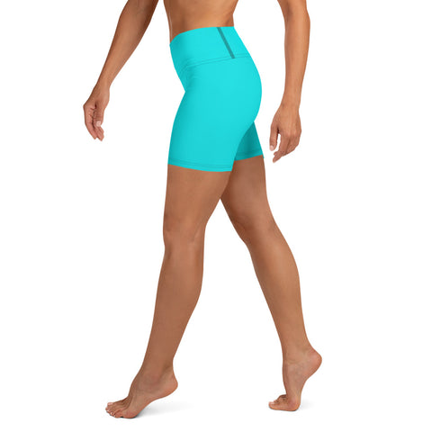 Into The Greens tropical shorts (teal solid colour)