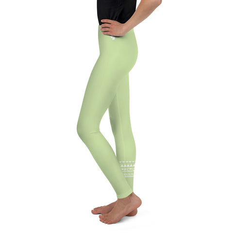 Pepper Light Green tween leggings