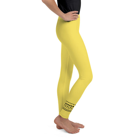 Sammy Bright Yellow tween leggings