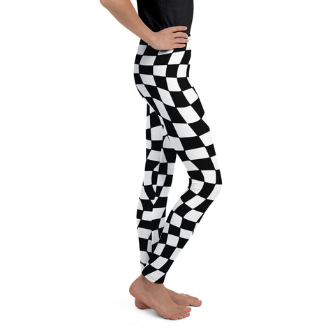 Scout Black & White Checkered tween leggings
