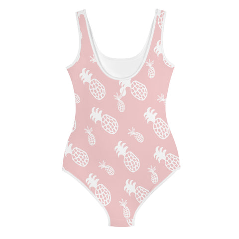 Poppie Light Pink Pineapple tween full swimsuit