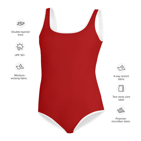 Roxy Red tween full swimsuit